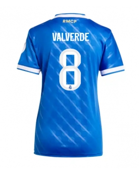 Billige Fotballdrakt Real Madrid Federico Valverde #8 Replika Tredjedrakt Dame 2025-26 Kortermet Billige Fotballdrakt Real Madrid Federico Valverde #8 Replika Tredjedrakt Dame 2025-26 Kortermet